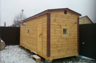 Мобильная баня 6х2,30 в Терновке. Проект БМ-6