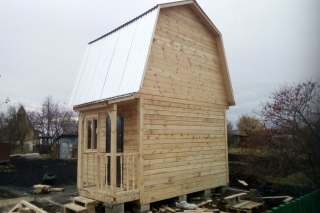 Дом 4х5м по проекту 2Д-3 в с. Малая Валяевка Пензенского района, Пензенской области.